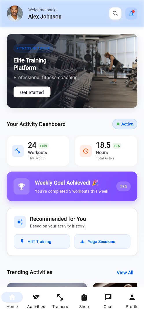 PlayZone Home Screen