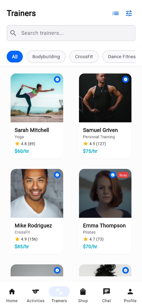 Find Professional Trainers